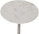Renwil® Eloa Natural White Side Table with Antique Nickel Base-2