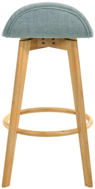 Armen Living Vera 4-Piece Brown/Teal Barstool Set-4