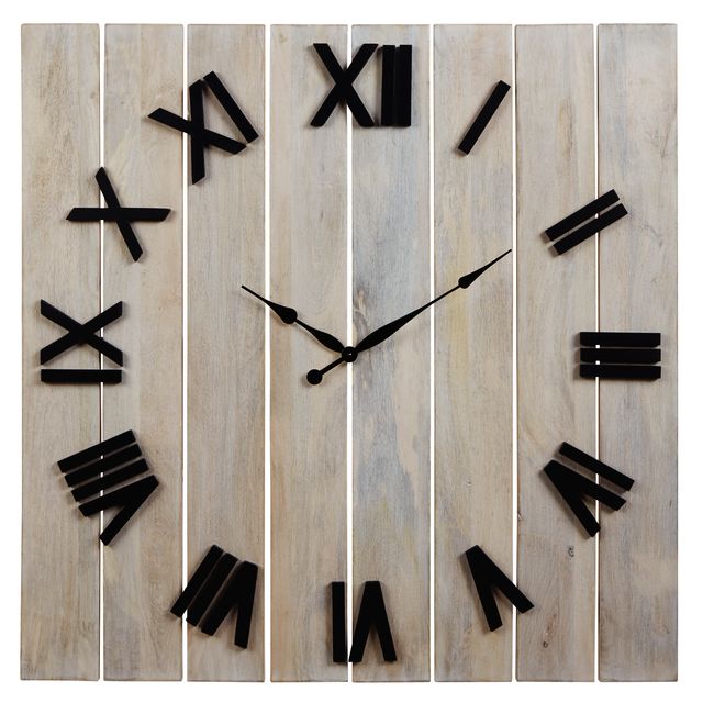 Signature Design by Ashley® Bronson Whitewash/Black Wall Clock-0