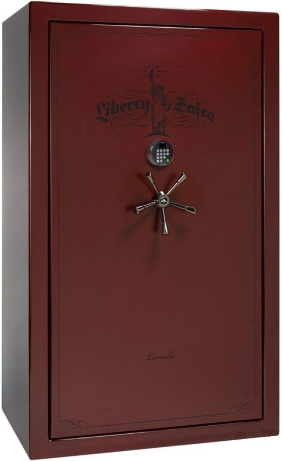 Liberty Safe Lincoln Burgundy Gloss 50 Electronic Gun Safe-0