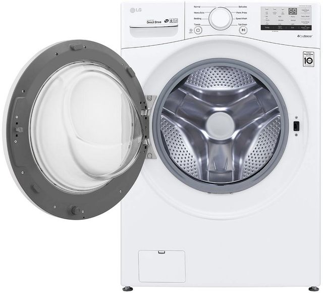 LG 5.2 Cu. Ft. White Front Load Washer-1