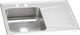 Elkay Lustertone® Classic Lustrous Satin 33" x 22" x 7-5/8" 2-Hole Single Bowl Drop-In Sink with Left Drainboard-0