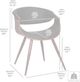 Armen Living Butterfly Green/Walnut Dining Arm Chair-2