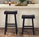 Furniture of America® Biasca 2-Piece Black Bar Stool Set-1