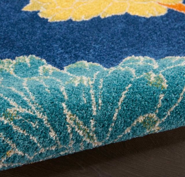 Nourison Home™ Allur Navy Multicolor 5'x7' Style 1 Area Rug-2
