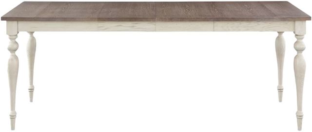 Bassett® Furniture Customizable BenchMade Amelia 60" Oak Rectangle Dining Table with 1 Leaf-2