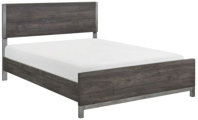 Homelegance® Zephyr Antique Silver/Brownish Gray California King Panel Bed-0