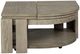 Magnussen Home® Conrad Stone Harbor Gray Pie Shaped Lift Top Cocktail Table with Casters-1