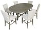 Jofran Inc. Telluride 7-Piece Brown/Driftwood Counter Dining Set-0