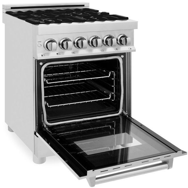 ZLINE 24" Stainless Steel Pro Style Dual Fuel Range-3