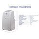AIREMAX 8,000 BTU Portable Air Conditioner Cools 500 Sq. Ft. with Dehumidifier and Heater in White-1