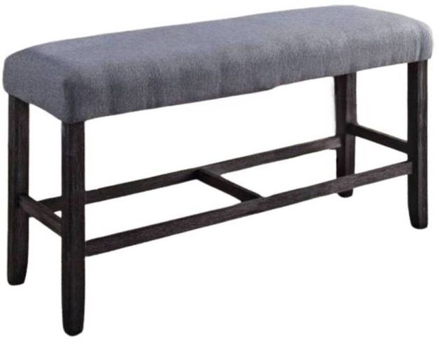 ACME Furniture Yelena Gray/Weathered Espresso Counter Height Bench-0