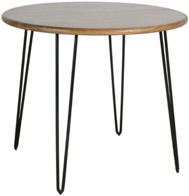 Jofran Inc. Urban Archive Brennan Golden Dining Table with Black Base-0