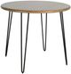 Jofran Inc. Urban Archive Brennan Golden Dining Table with Black Base-0