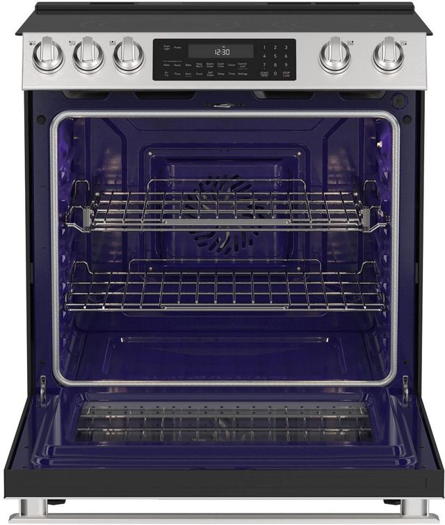 Sharp 30" Stainless Steel Slide-In Electric Range with True European Convection-1