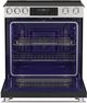 Sharp 30" Stainless Steel Slide-In Electric Range with True European Convection-1