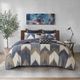 Olliix by INK+IVY 3 Piece Navy King/California King Alpine Printed Cotton Coverlet Set-1