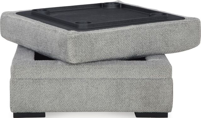 Signature Design by Ashley® Casselbury Cement Storage Ottoman-2