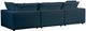 TOV Furniture Cali 3-Piece Navy Modular Sectional Sofa-4