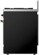 Ilve® Majestic III 30" Glossy Black Freestanding Dual Fuel Natural Gas Range with Triple Glass Door and Burnished Trim-3