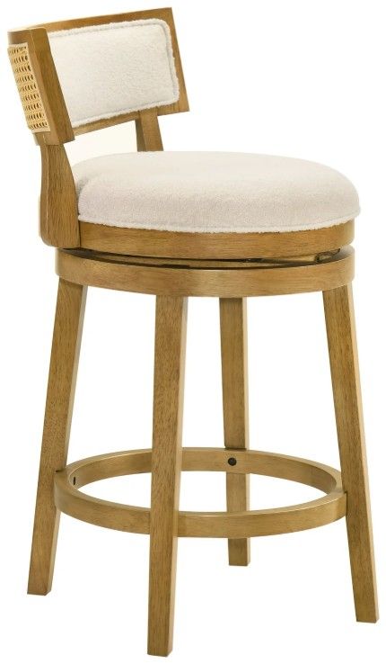 Armen Living Noely Amber Glow/White Counter Stool-3