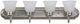 YHD Alabaster/Satin Nickel 4-Light Incandescent Bathroom Vanity Lighting-3