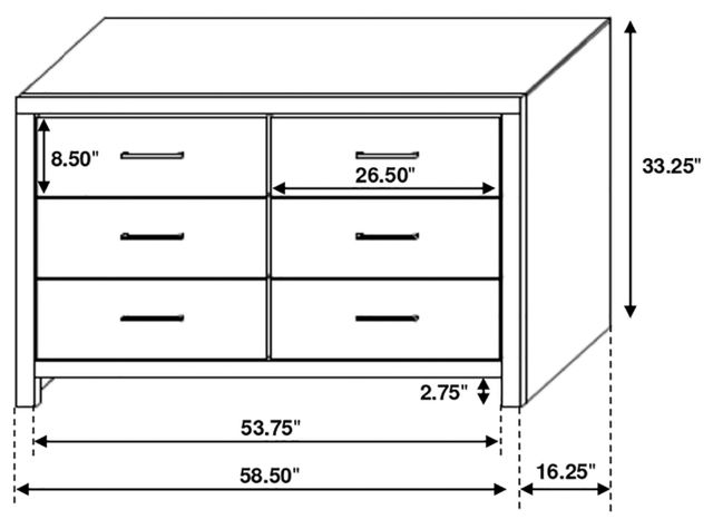 Coaster® Brantford 5-Piece Barrel Oak Queen Storage Panel Bedroom Set-3