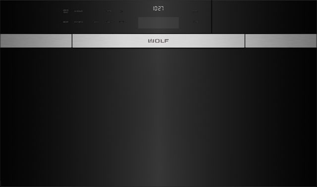 Wolf® M Series 30" Black Contemporary Single Electric Built in Wall Oven-SER# 0748-1
