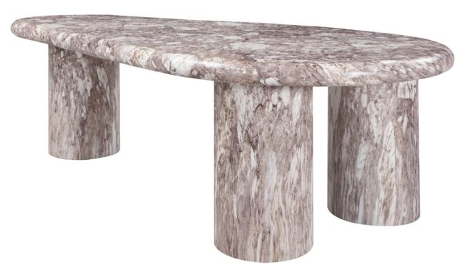 Meridian Furniture Sassari Brown Marble Coffee Table-2