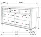 Coaster® Barzini 4-Piece White California King Bedroom Set-4