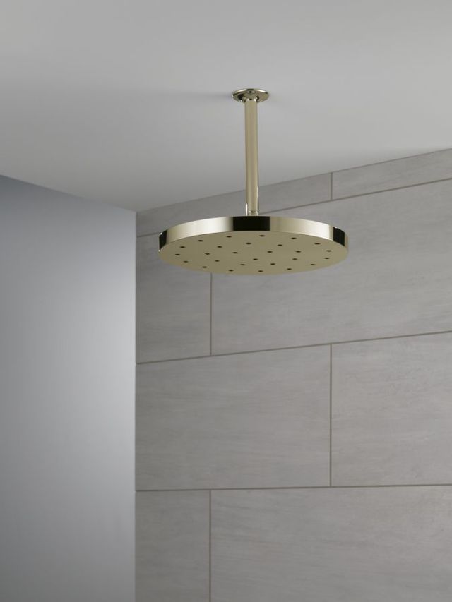 Delta Universal Showering Components Lumicoat® Polished Nickel 1.75 GPM H2Okinetic® Single-Setting Shower Head with Ultrasoak®-1