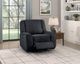 Homelegance® Monterey Ebony Swivel Reclining Chair-1