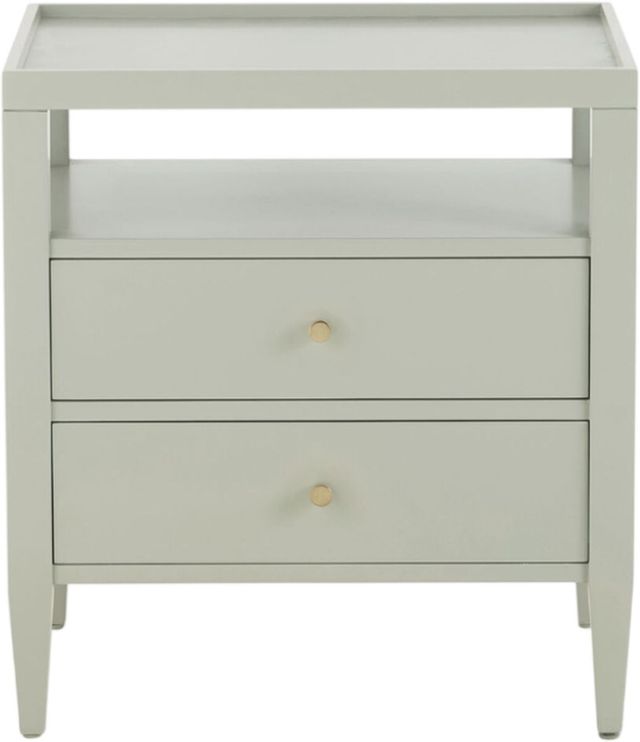 Bassett® Furniture Willow Sage Green Nightstand-2