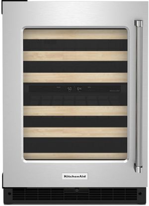 KitchenAid® 24" Stainless Steel Wine Cooler
