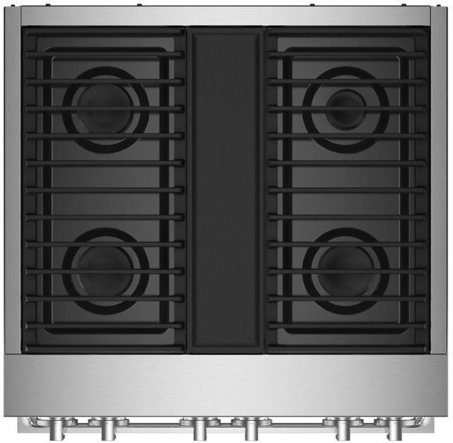 JennAir® NOIR™ 30" Stainless Steel Freestanding Dual Fuel Natural Gas Range-2