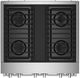 JennAir® NOIR™ 30" Stainless Steel Pro Style Dual Fuel Range-2