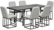 Intercon Navarro 5-Piece Mocha Aluminum/Fabric Outdoor Counter Height Dining Set-0