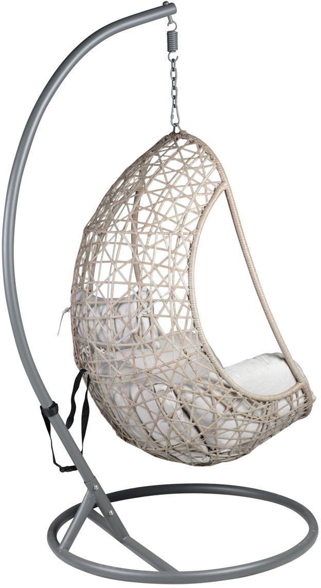 Steve Silver Co. Cayden Beige/Gray/White Stainless Steel Outdoor Basket Chair-2