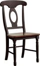 A-America® British Isles Antique Oak/Black Napoleon Dining Side Chair-0