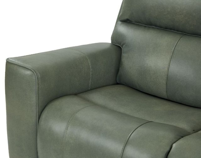 Leather Italia™ Cambria Laredo Sage Moss Power Reclining Loveseat with Console-3