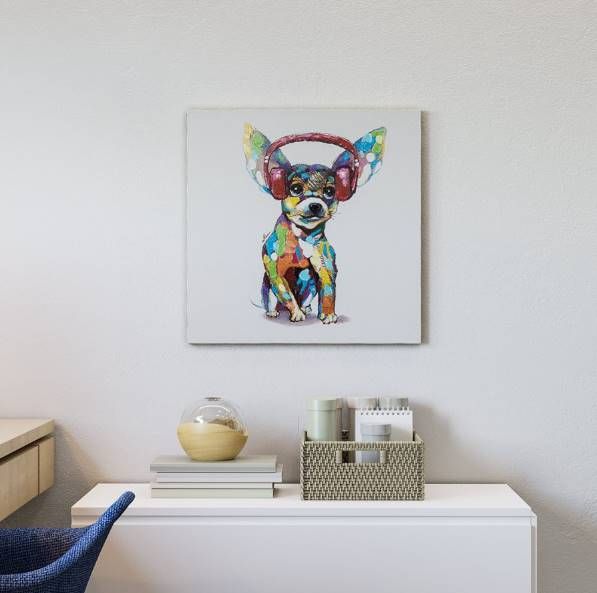 YHD Dog Beats IV Wall Art-1