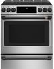 Café™ Flat Black Front Control Induction Knobs and Handle Kit-3