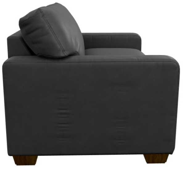 La-Z-Boy® Shiloh Navy Leather Chair and a Half Kamin Home