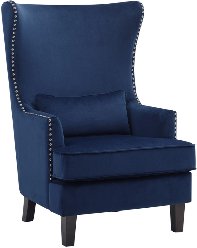 Mazin Furniture Tonier Blue Upholstered Accent Chair-0