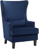 Mazin Furniture Tonier Blue Upholstered Accent Chair-0