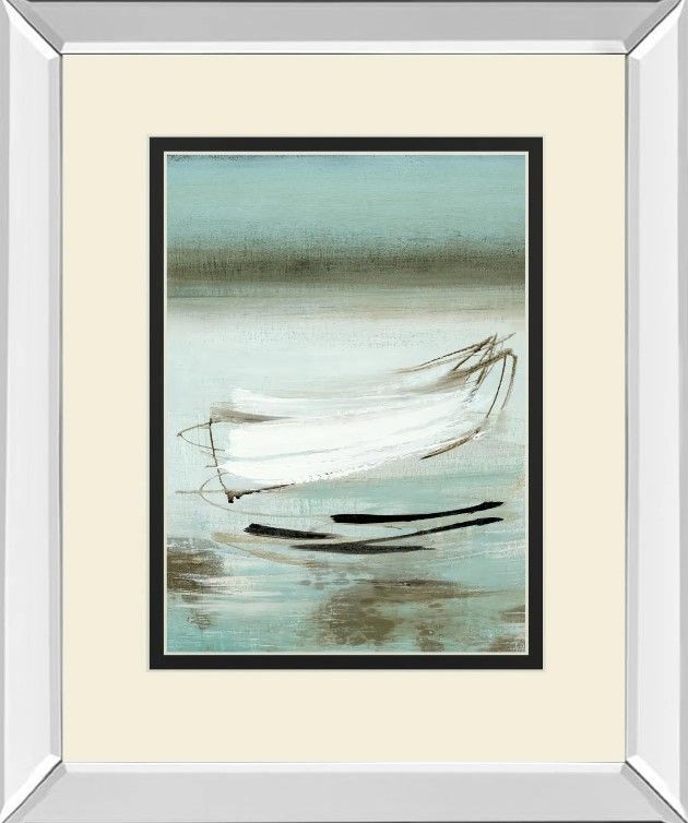 Classy Art Canoe By Mcalpine H. Mirror Framed Wall Art-1
