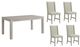 Elements International Eleanor 5-Piece Heirloom/White Dining Set-0