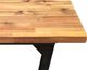 A & B Home Brown Modern Cocktail Table with Black Iron Legs-1