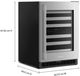 KitchenAid® 24" 4.9 Cu. Ft. Stainless Steel Wine Cooler -2