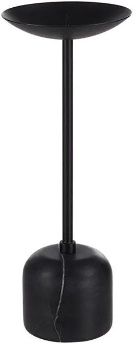 Renwil® Uma 2-Piece Matte Black Candle Holder Set-1